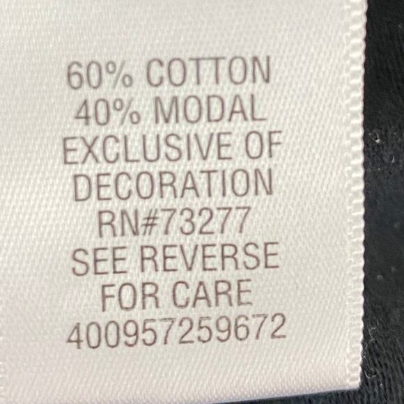 Croft & Barrow Floral Square Tunic Top Women 2X Black Pockets 3/4 Sleeve Cottage - Picture 5 of 9